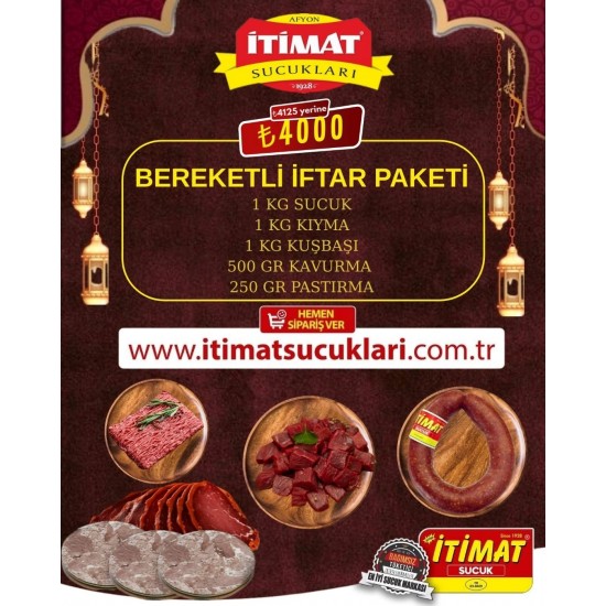 BEREKETLİ İFTAR PAKETİ